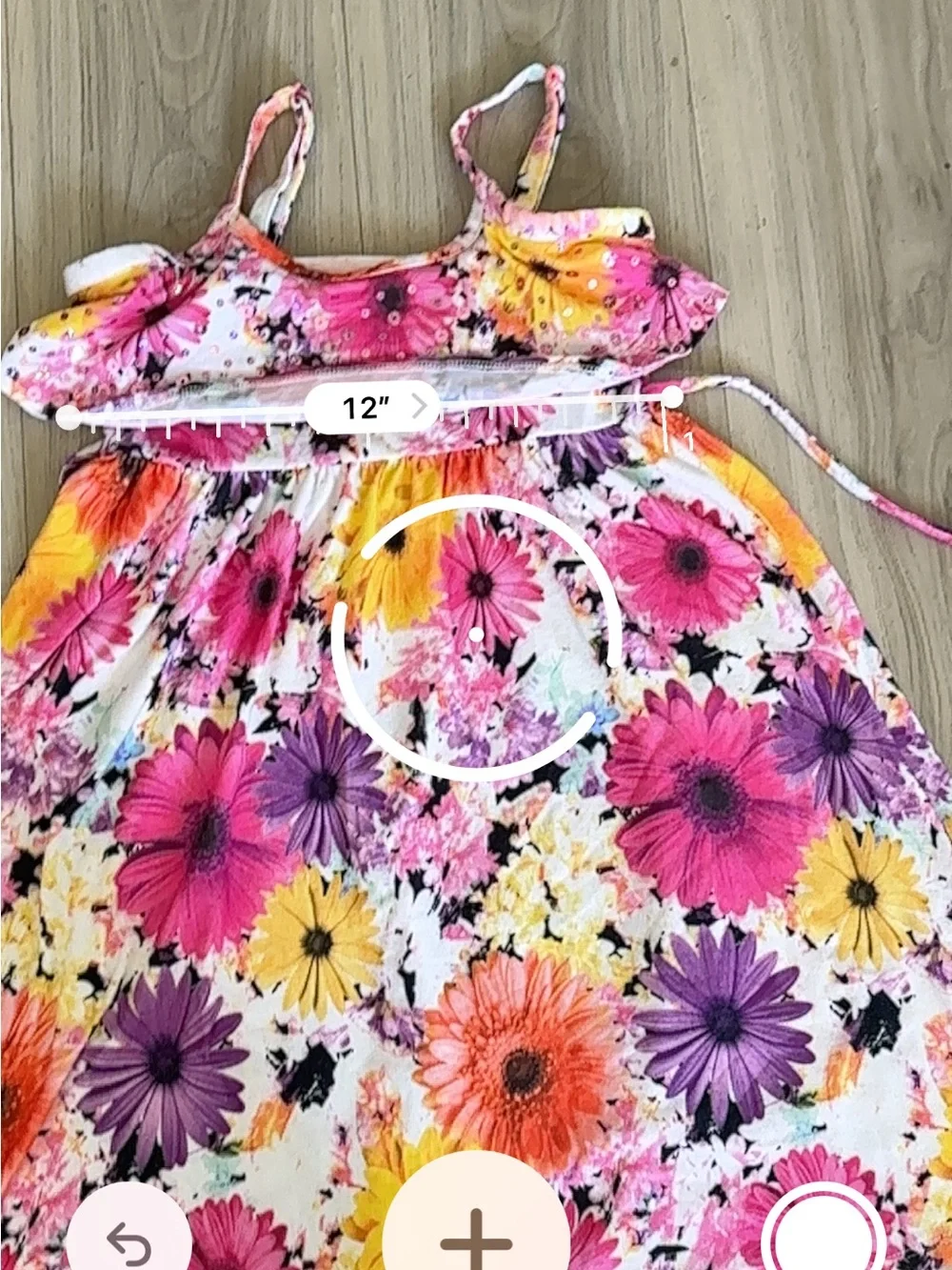 Justice Floral Ruffle Sundress in Pink, Yellow & Purple